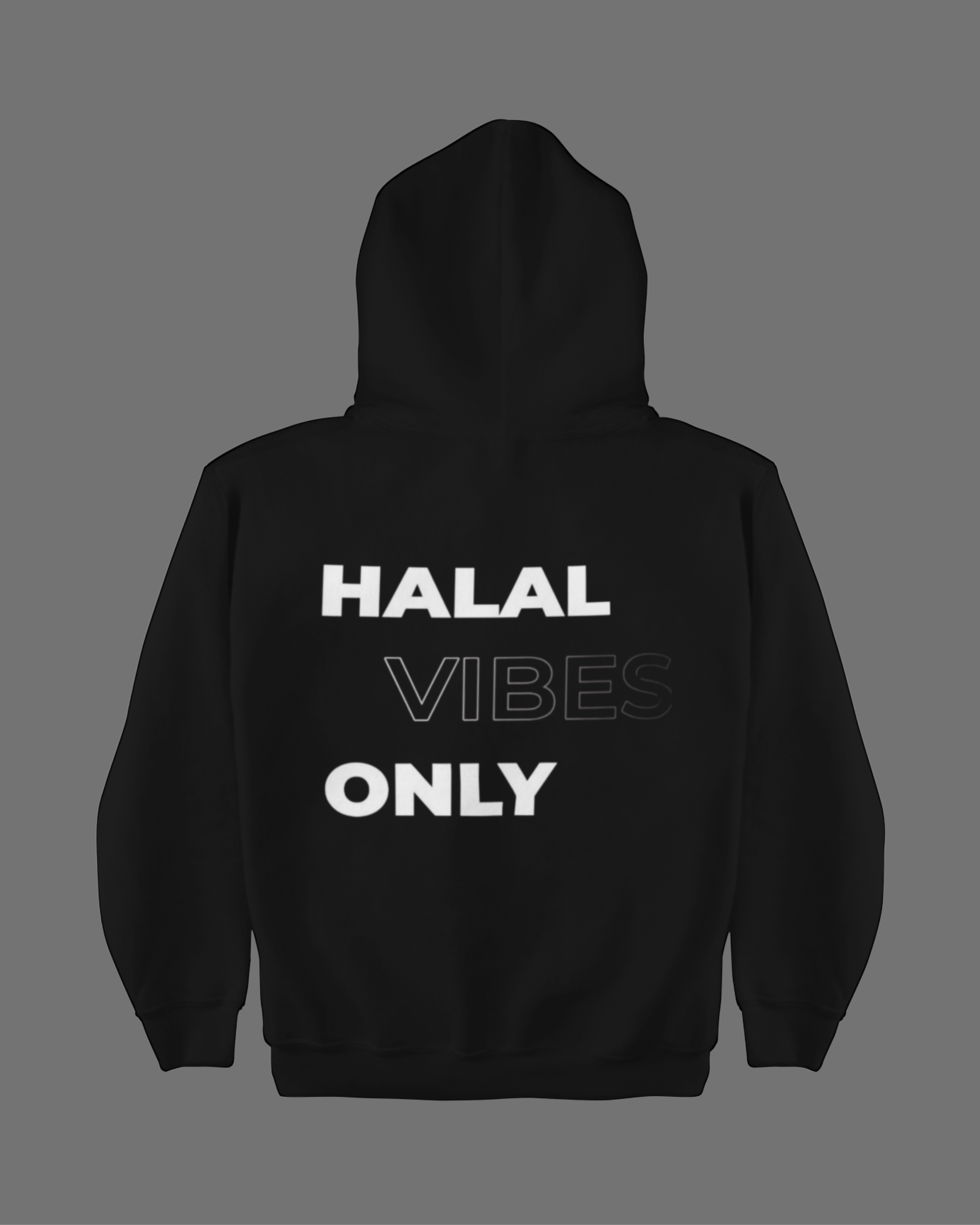 Helal Vibes Only Sırt Baskılı Hoodie