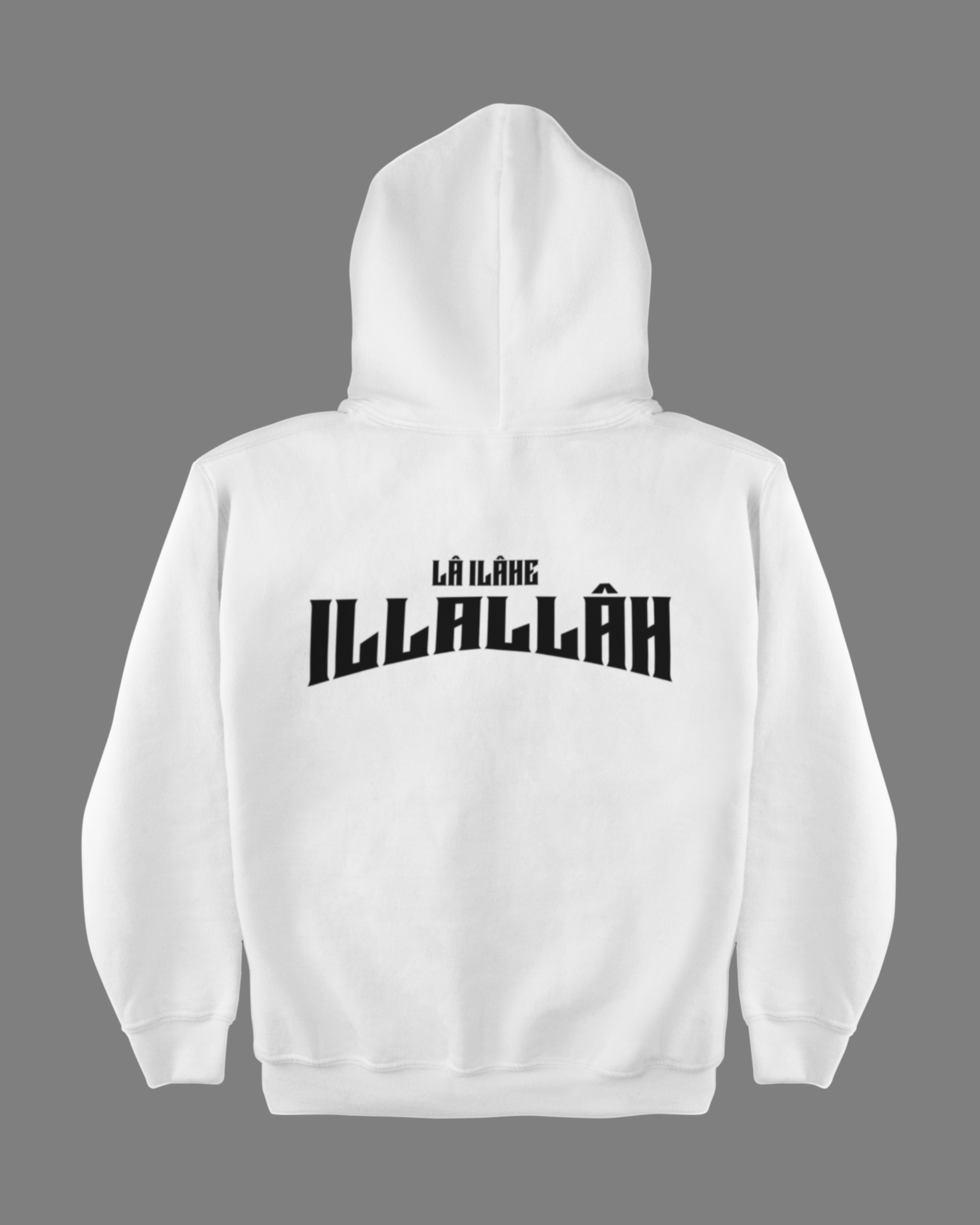 La İlahe İllAllah Sırt Baskılı Hoodie