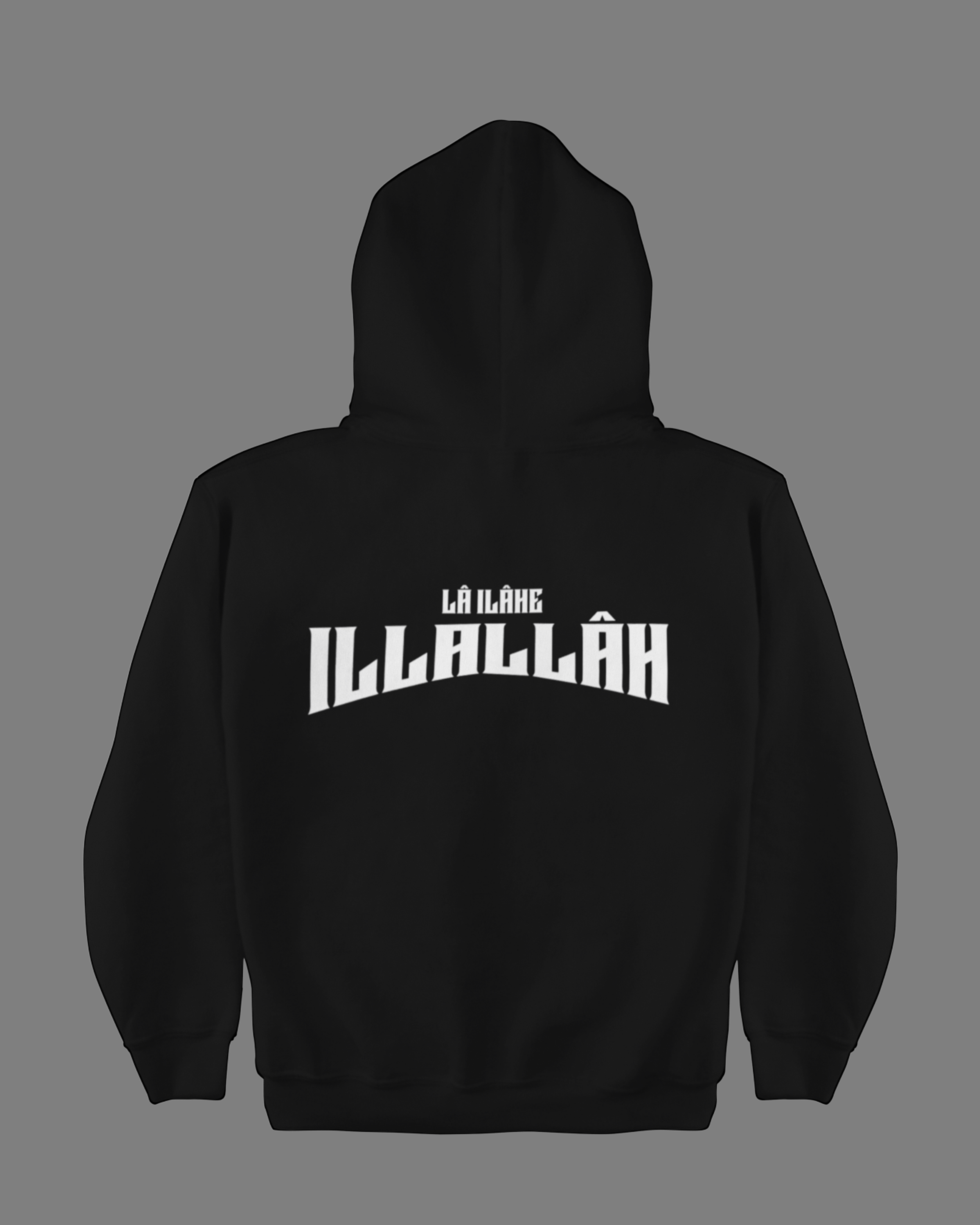 La İlahe İllAllah Sırt Baskılı Hoodie