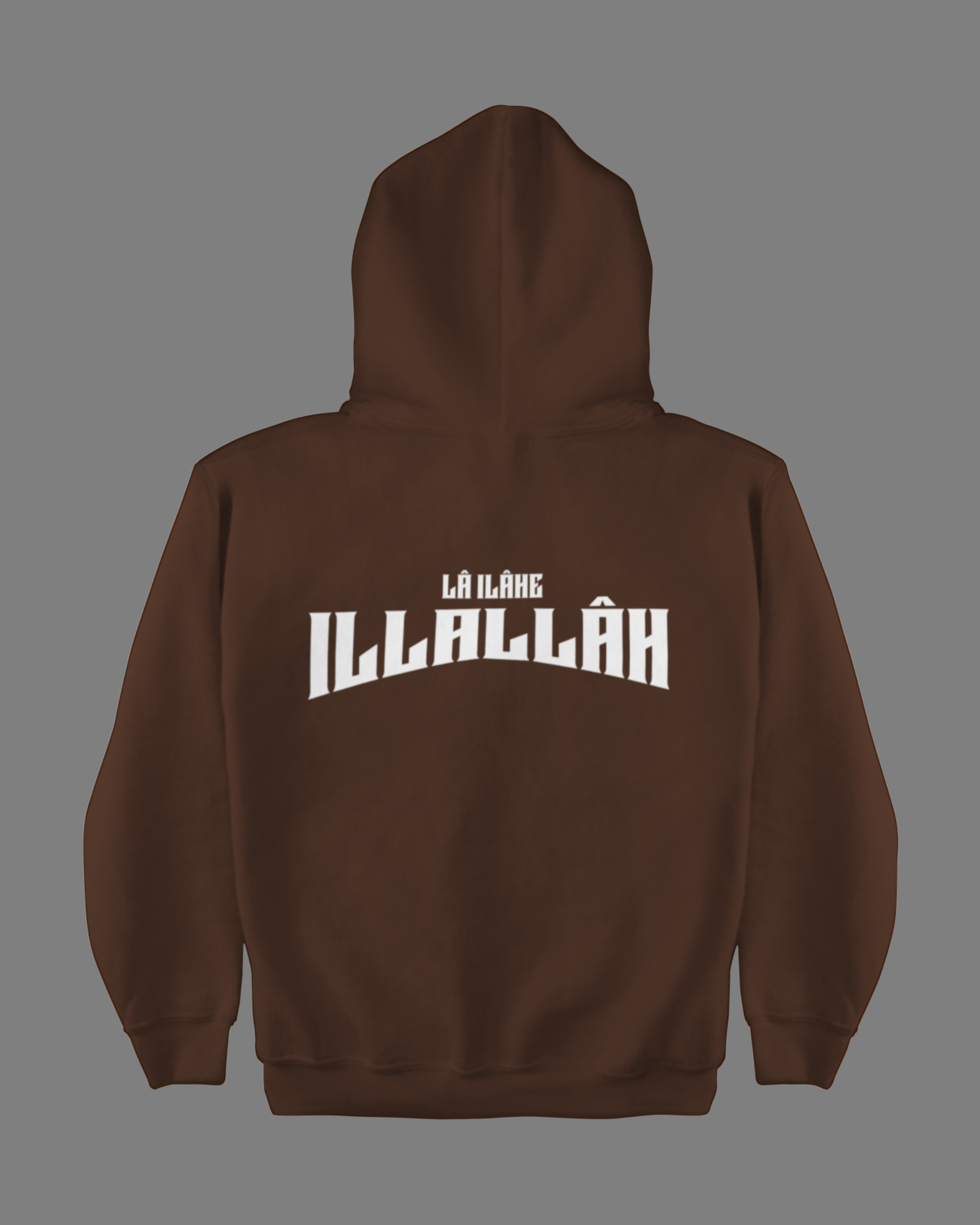 La İlahe İllAllah Sırt Baskılı Hoodie