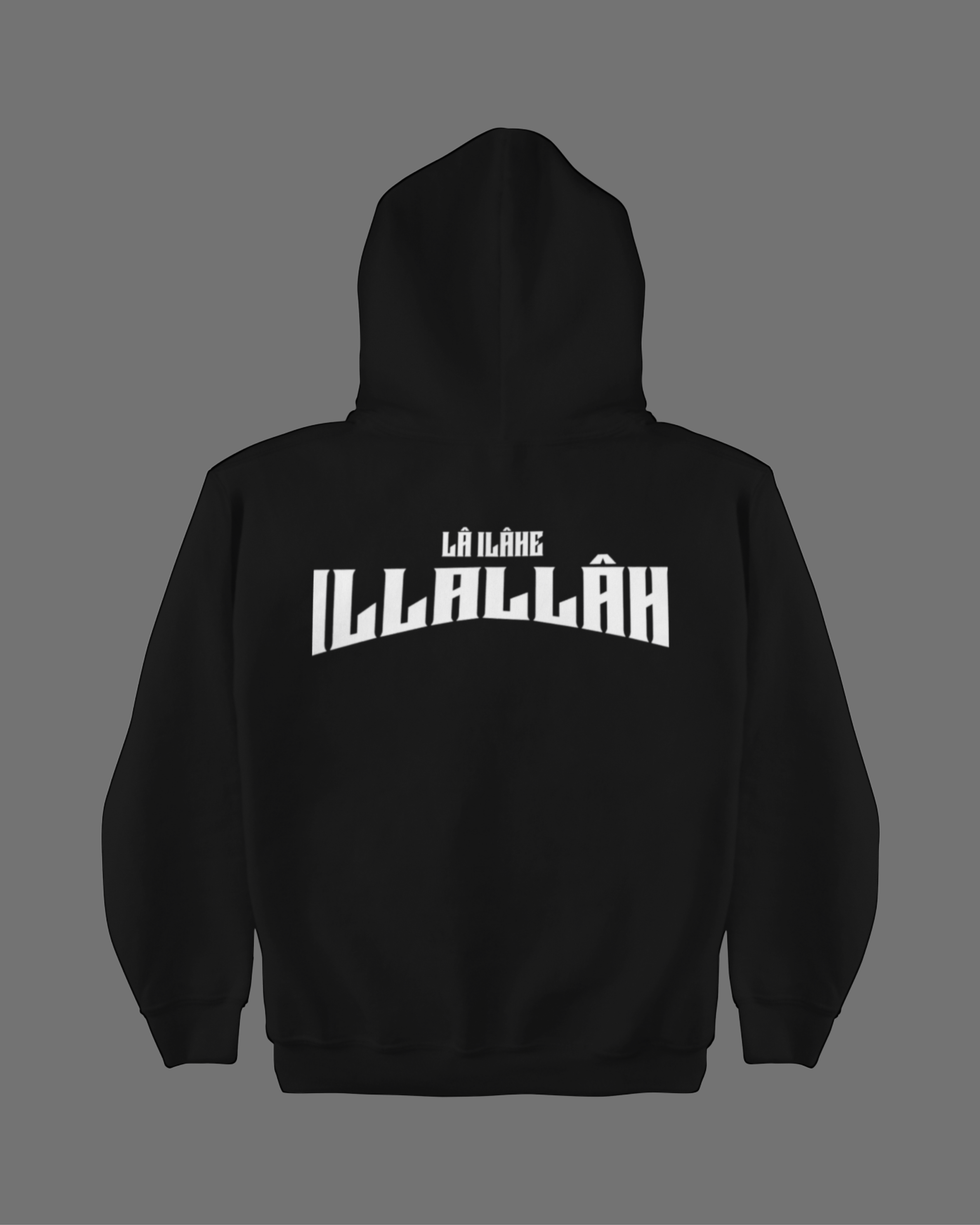 La İlahe İllAllah Sırt Baskılı Hoodie