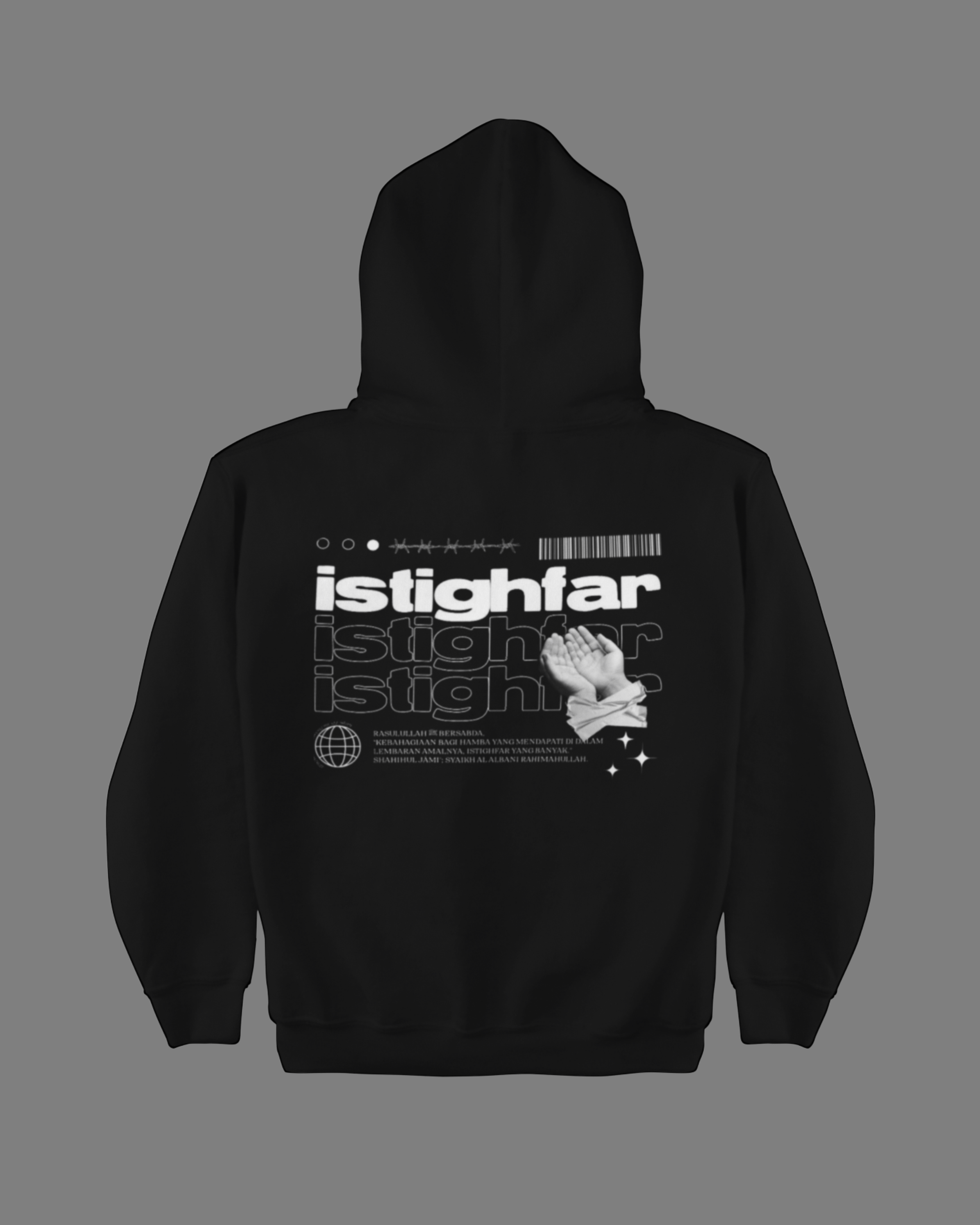 İstiğfar Sırt Baskılı Hooide