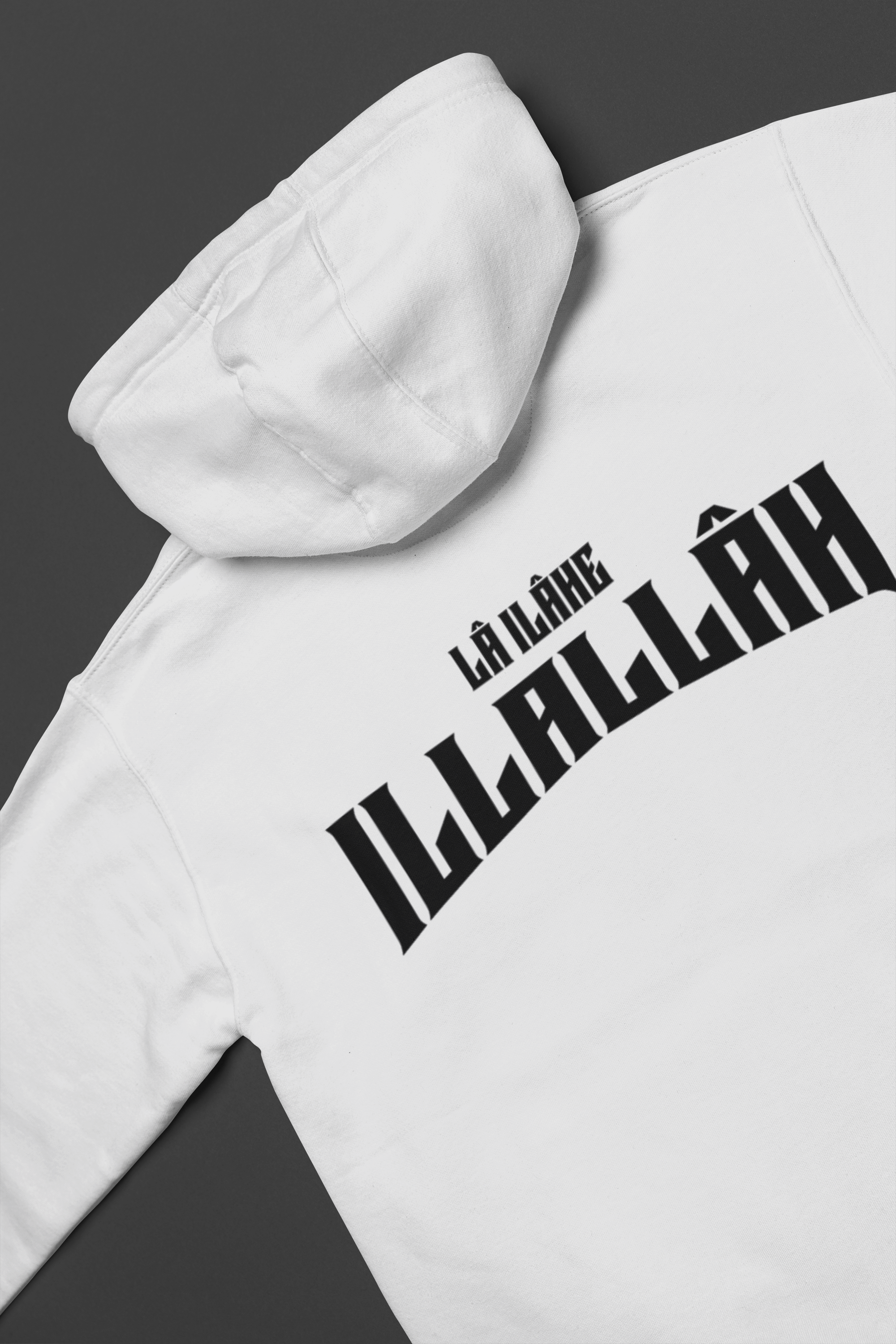La İlahe İllAllah Sırt Baskılı Hoodie