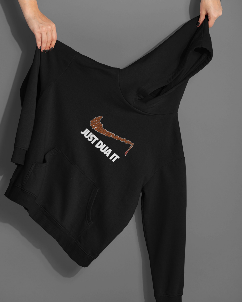Just Dua It Baskılı Hoodie