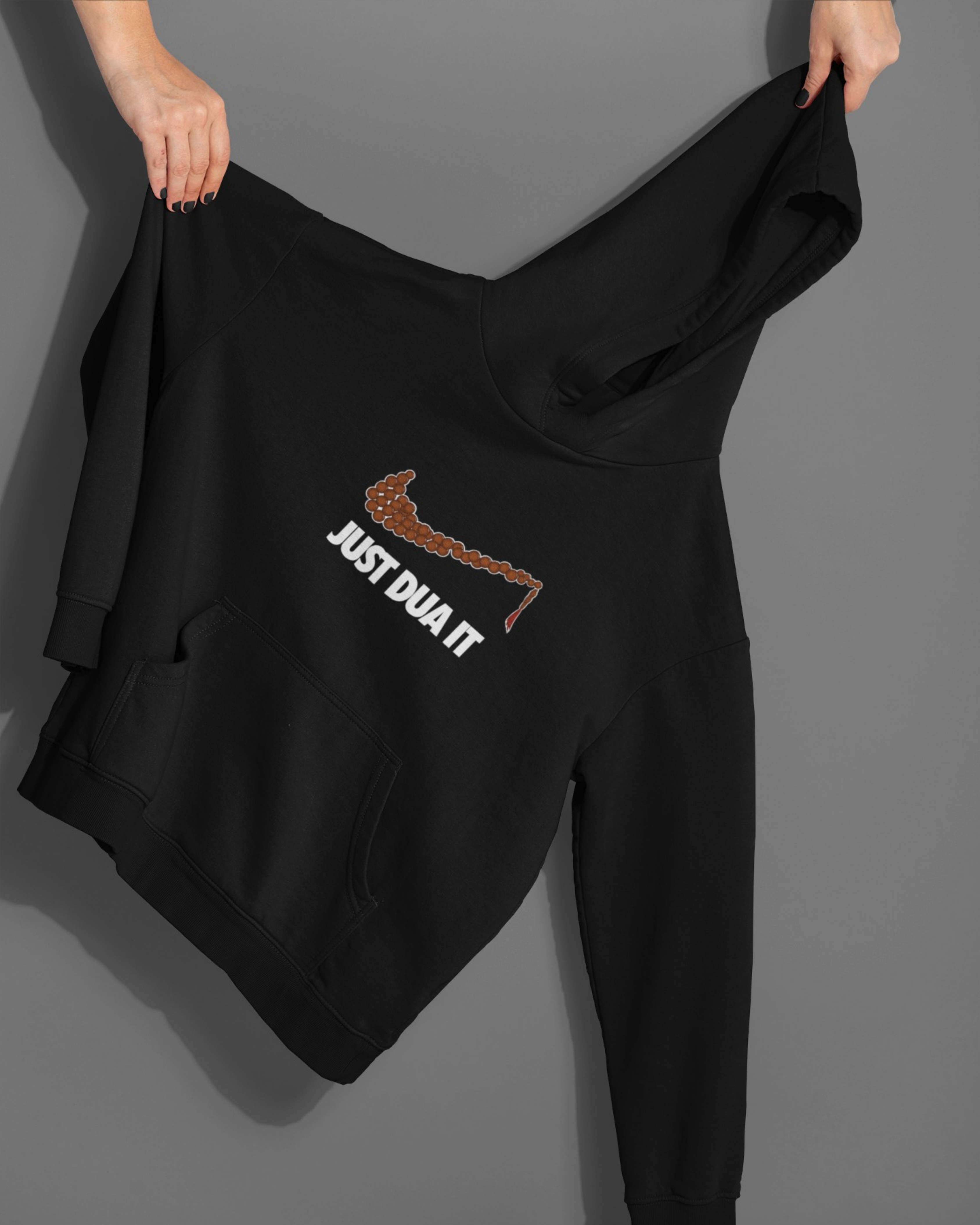 Just Dua It Baskılı Hoodie