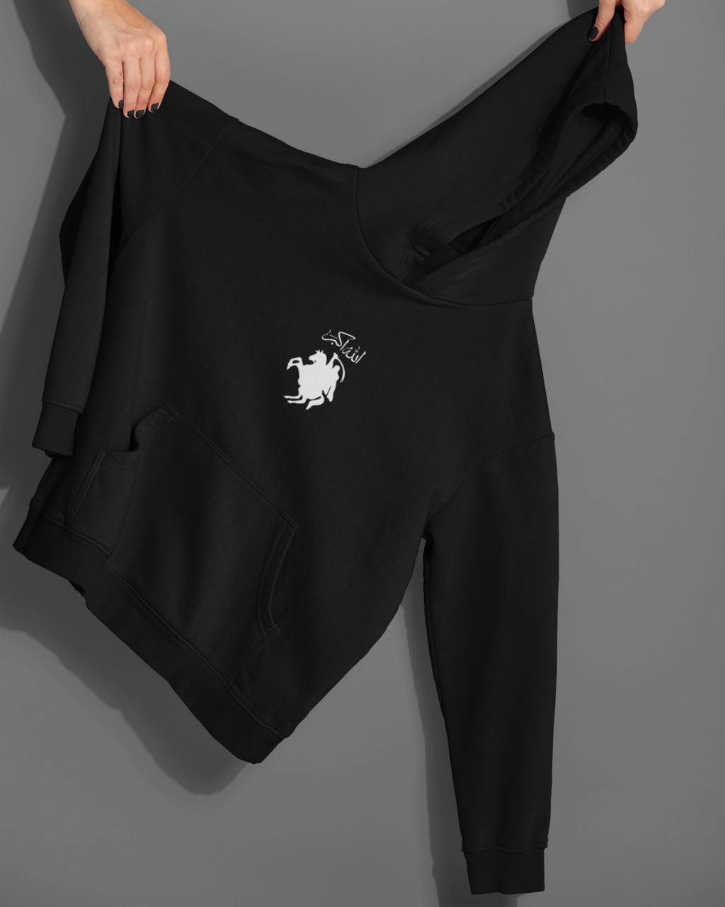 Sahabe Baskılı Hoodie