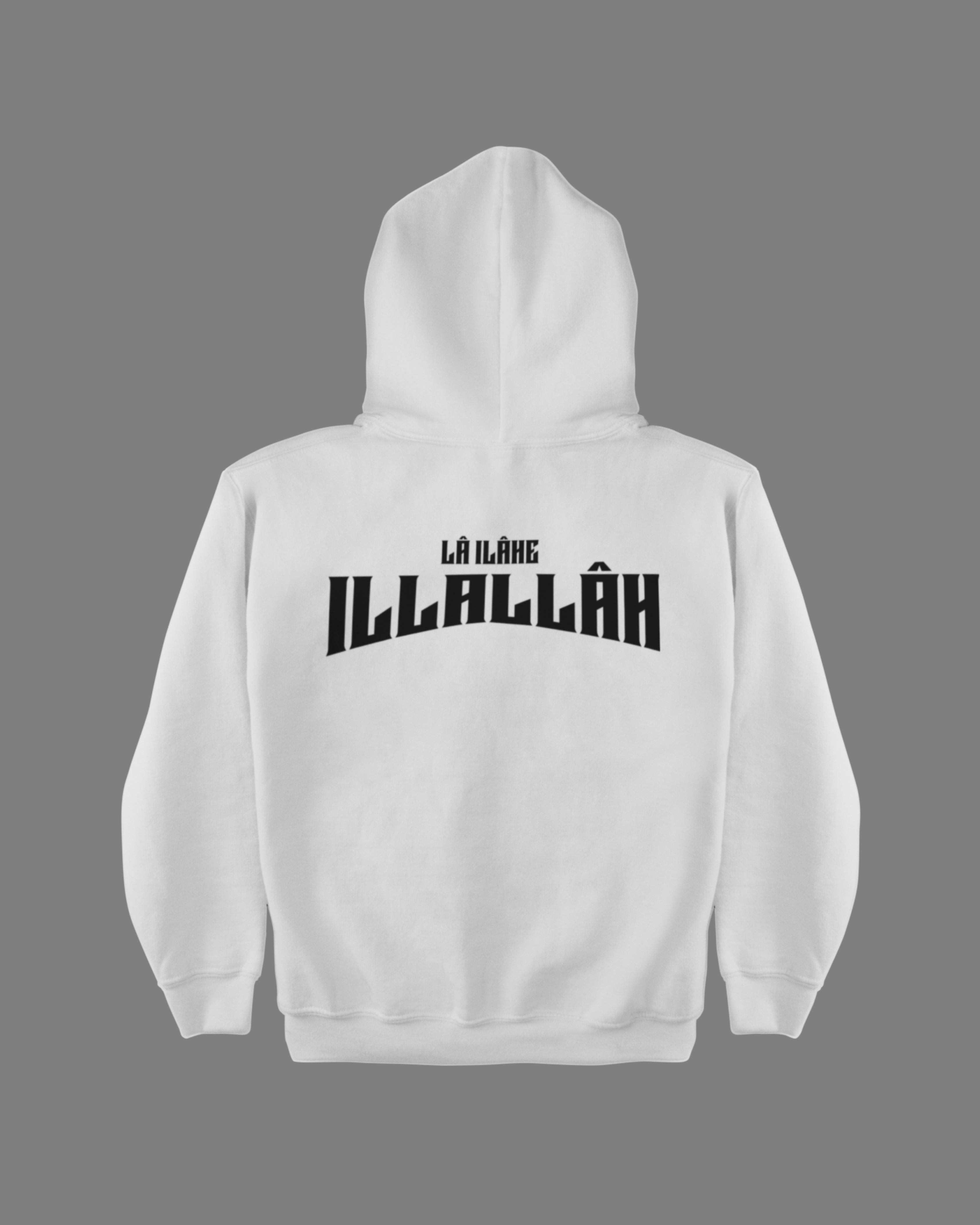 La İlahe İllAllah Sırt Baskılı Hoodie