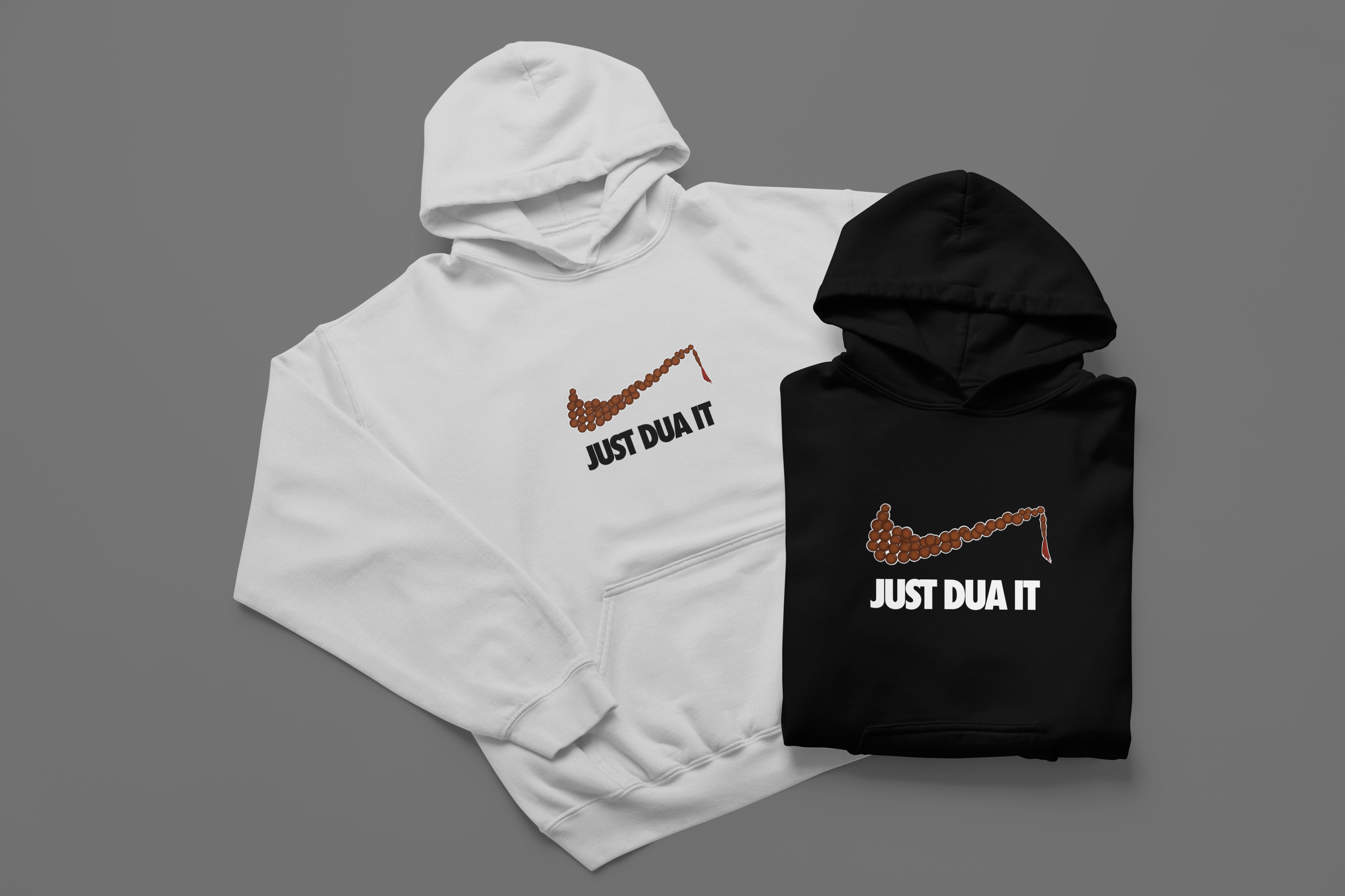 Just Dua It Baskılı Hoodie