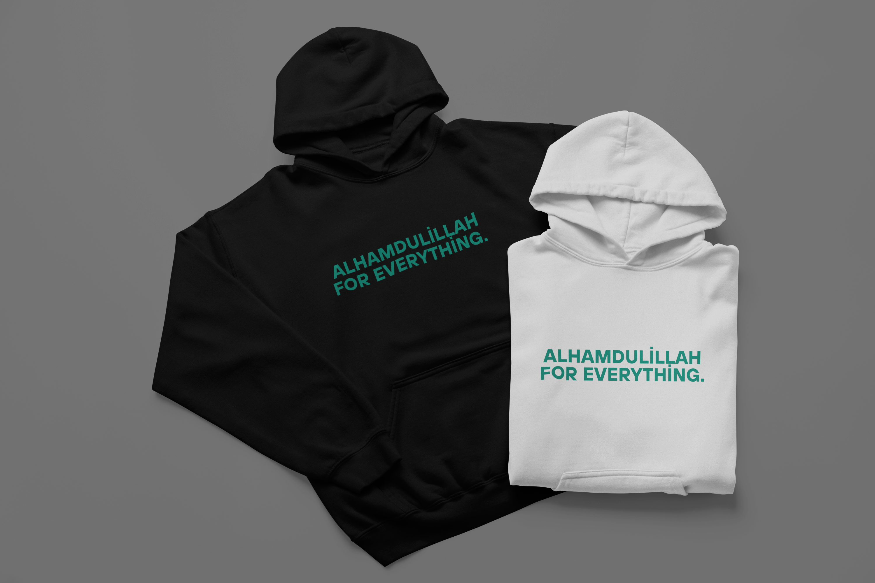 Alhamdulillah For Everything Baskılı Hoodie