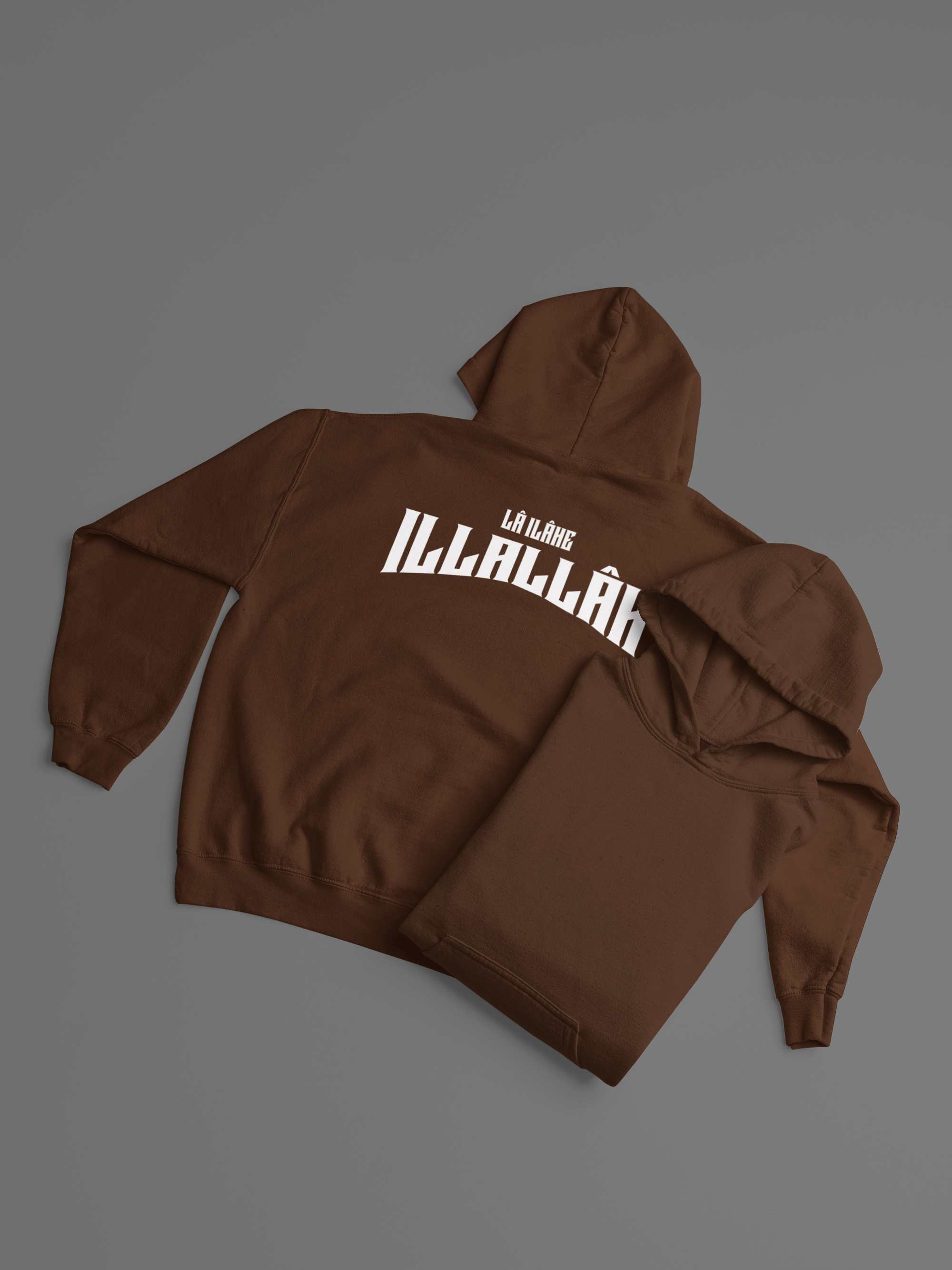 La İlahe İllAllah Sırt Baskılı Hoodie